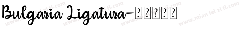 Bulgaria Ligatura字体转换